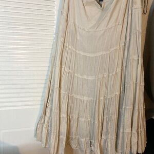 a lined layered prepared to dye muslin skirt